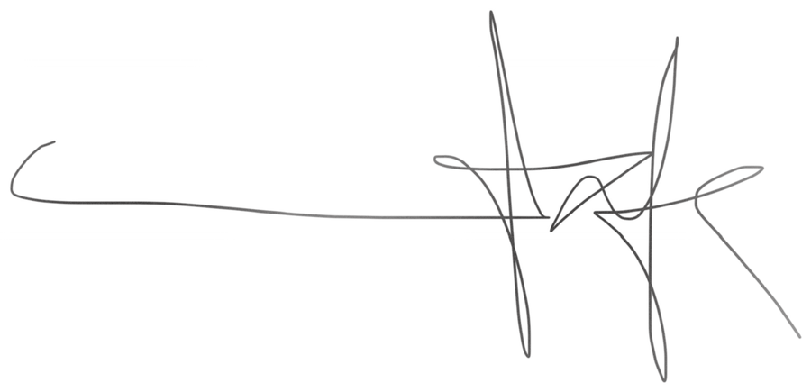 The founder’s signature