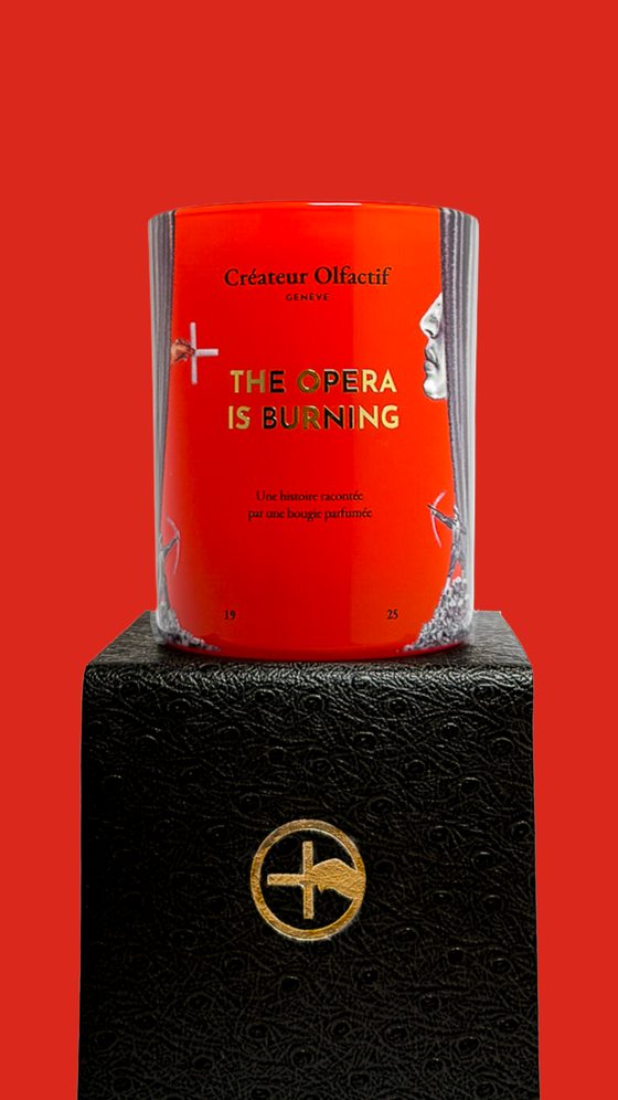 THE OPERA IS BURNING Narrative Scented Candle