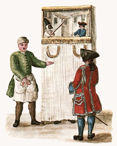 A street puppet theatre